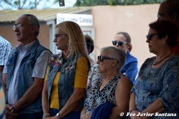 Santa Bárbara luce manto nuevo en la procesión de Lomo Catela (Foto Francisco Javier Santana)